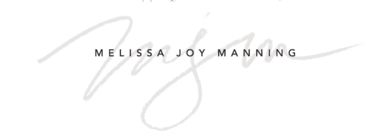 Welcome Melissa Joy Manning