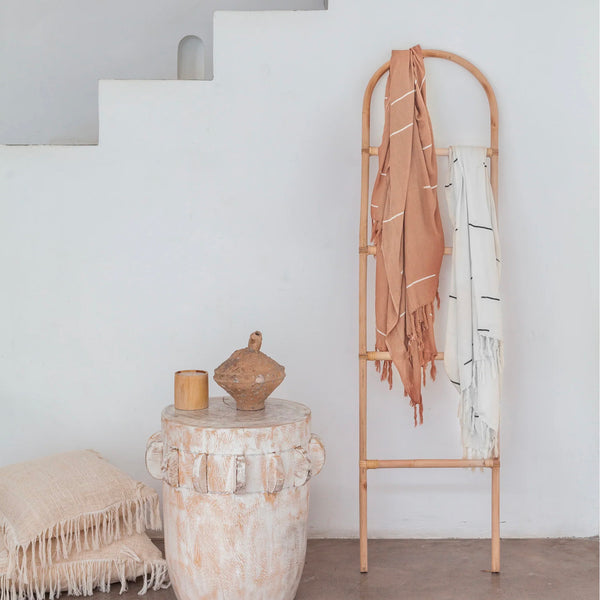 Tea Towel Rose Rust Plaid– Michele Varian Shop