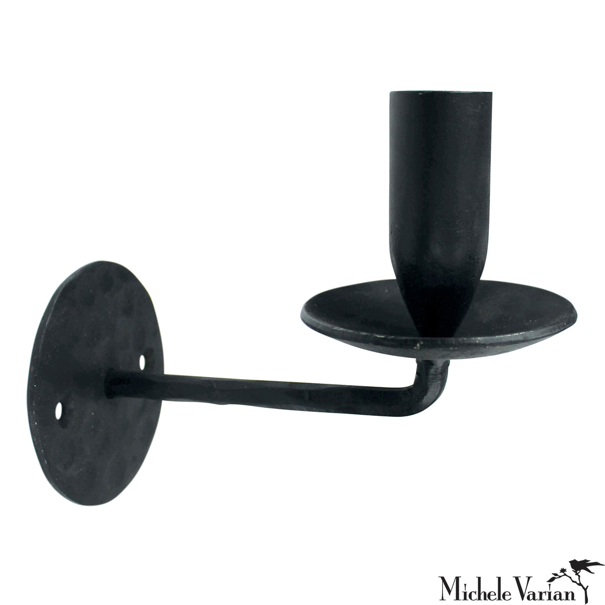 Ascot Taper Candleholder Wall Sconce Black