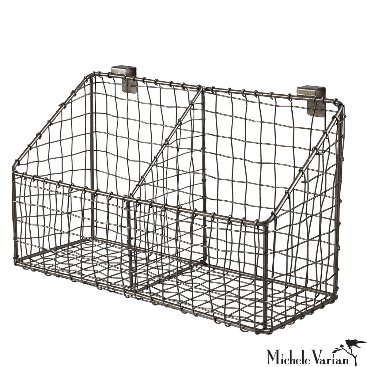 Wire Ladder Storage Basket Slanted Large