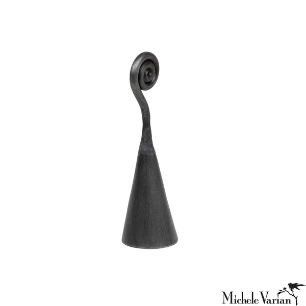 Black metal cone shaped candle snuffer 