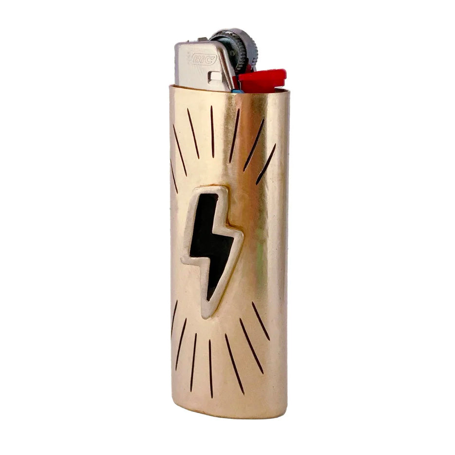 Vintage Metal Lighter Case Cover Holder fits BIC Full Standard