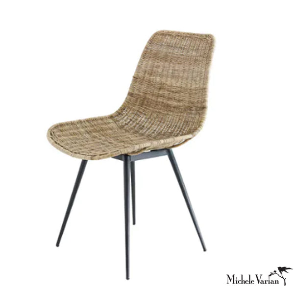 Rattan Slipper Dining Chair