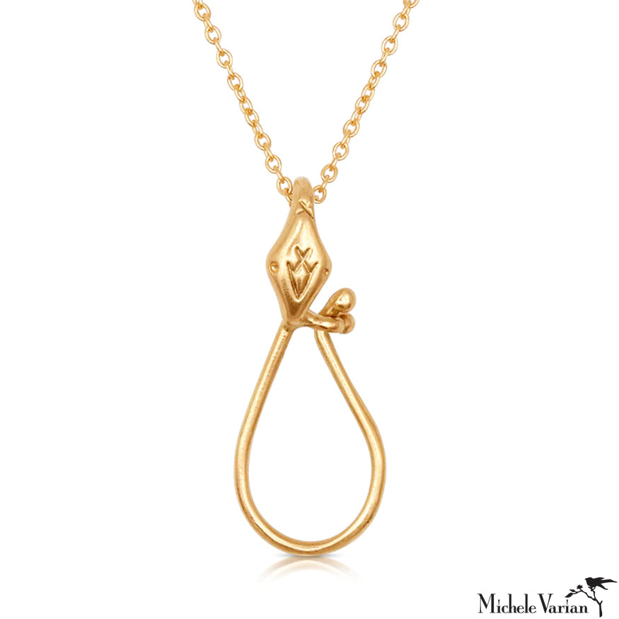 Snake Charm Holder Necklace– Michele Varian Shop