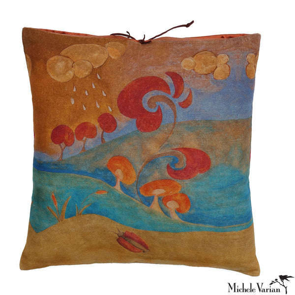 Printed Linen Pillow Wonderland Sienna 18x18 Michele Varian Shop